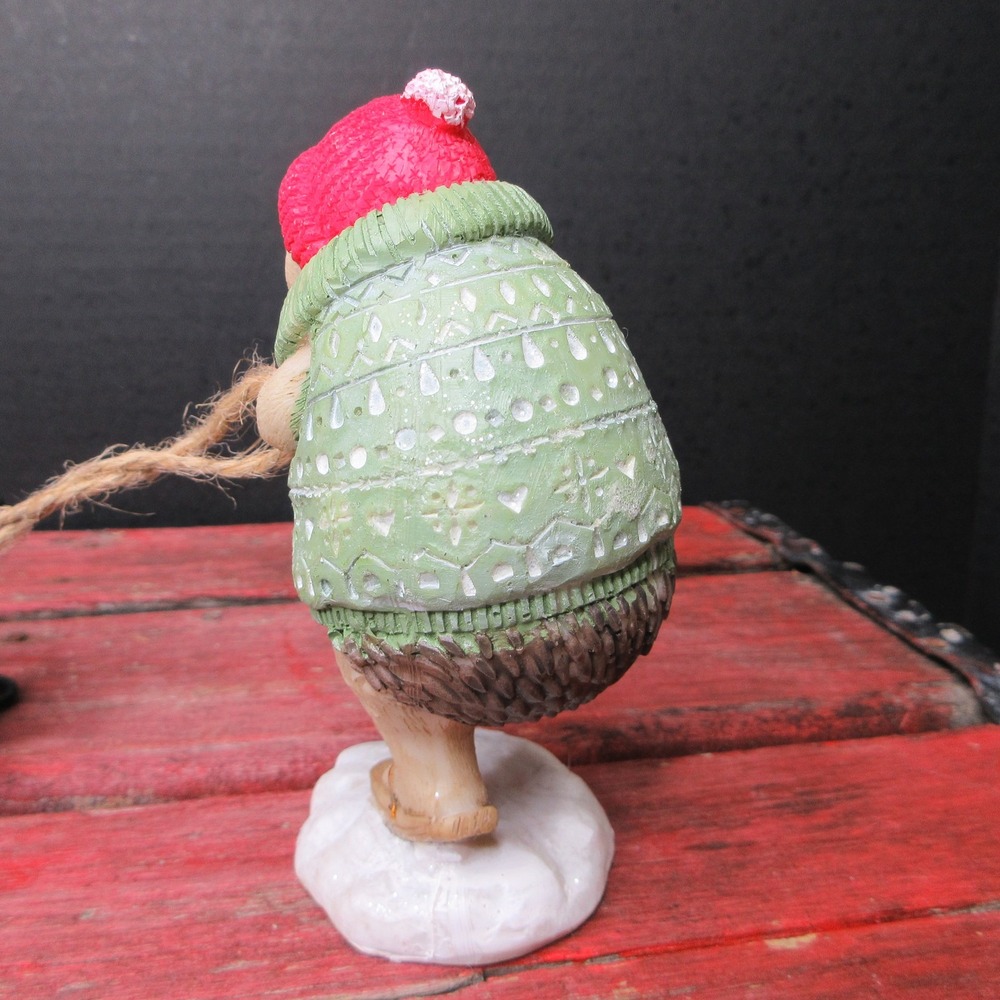 Charming Hedgehog Winter Sleigh Ride Figurine Set Christmas Holiday Decor NEW - Picture 8 of 16